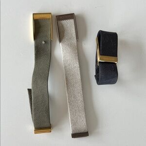 Whoop + bands Green, taupe, and Black